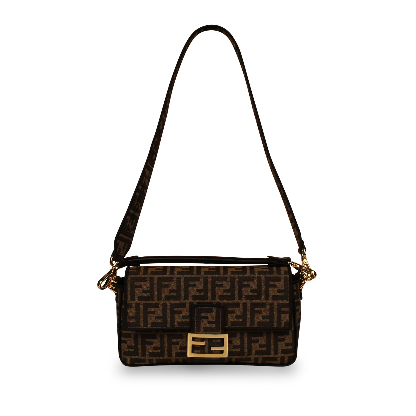 Fendi Zucca Canvas Baguette Bag - Medium