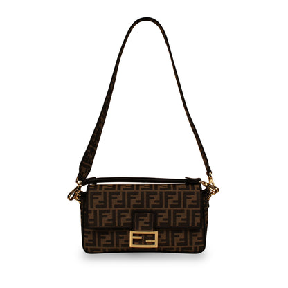 Fendi Zucca Canvas Baguette Bag - Medium