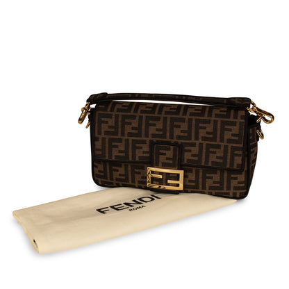 Fendi Zucca Canvas Baguette Bag - Medium