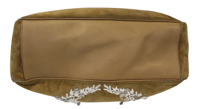 GUCCI Limited Edition White/Brown Embroidered Canvas Positano Bag - Final Call