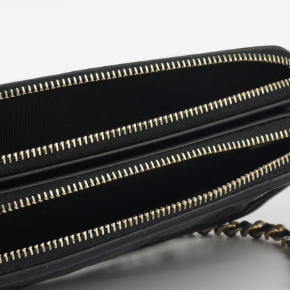 Chanel CC Filigree Clutch on Chain