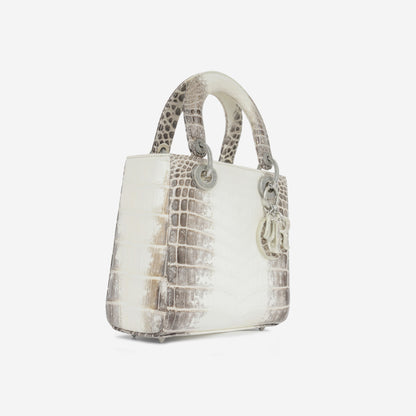 Christian Dior Small Lady Dior - Himalayan Crocodile