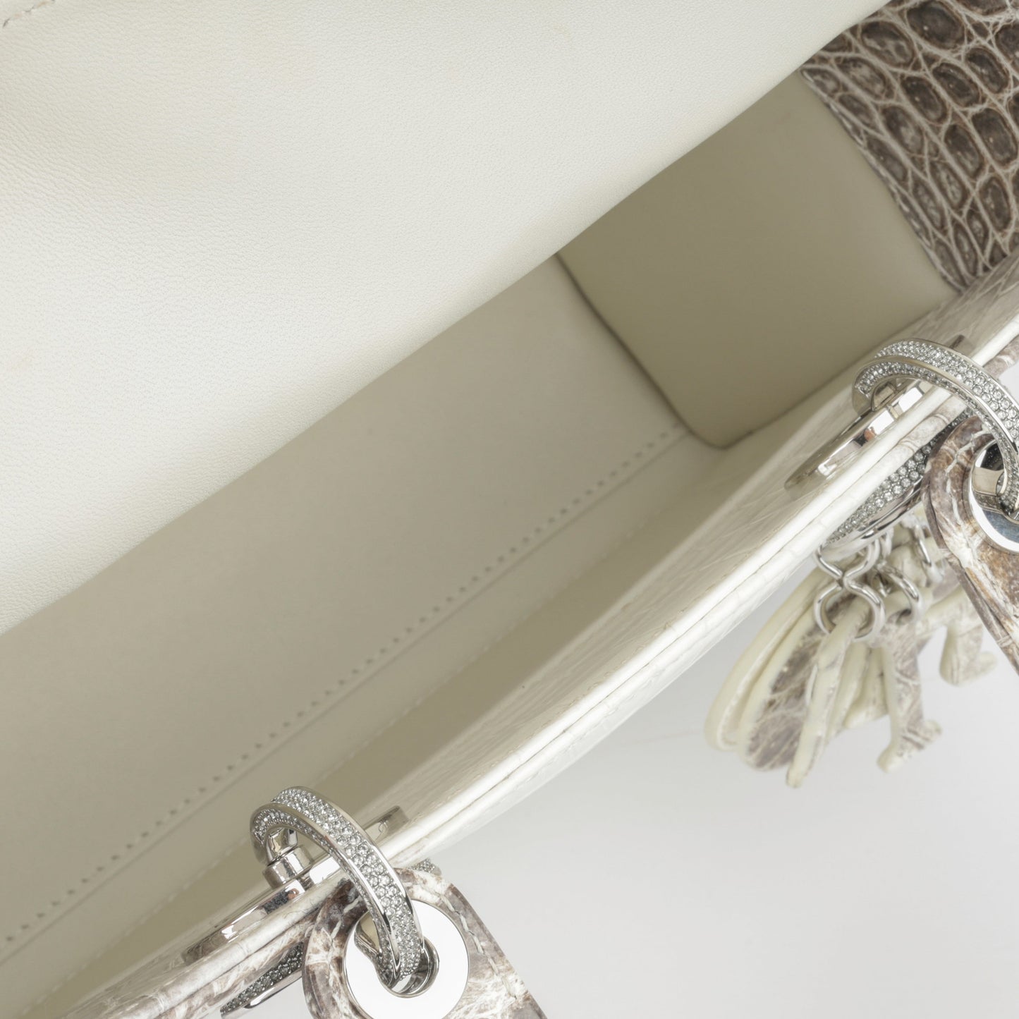 Christian Dior Small Lady Dior - Himalayan Crocodile