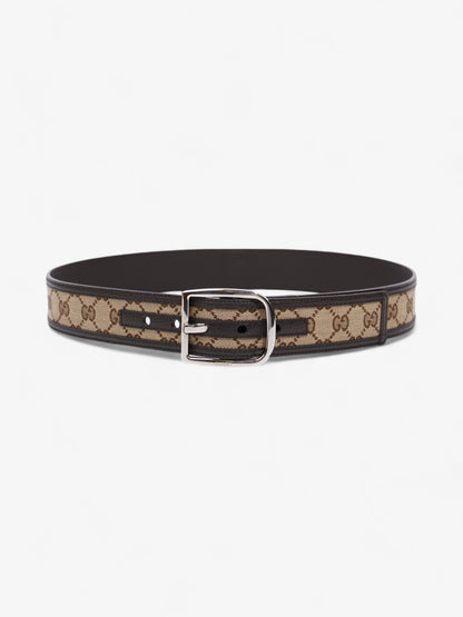 Gucci Dollar Belt GG Supreme / Black Leather 85cm / 34"