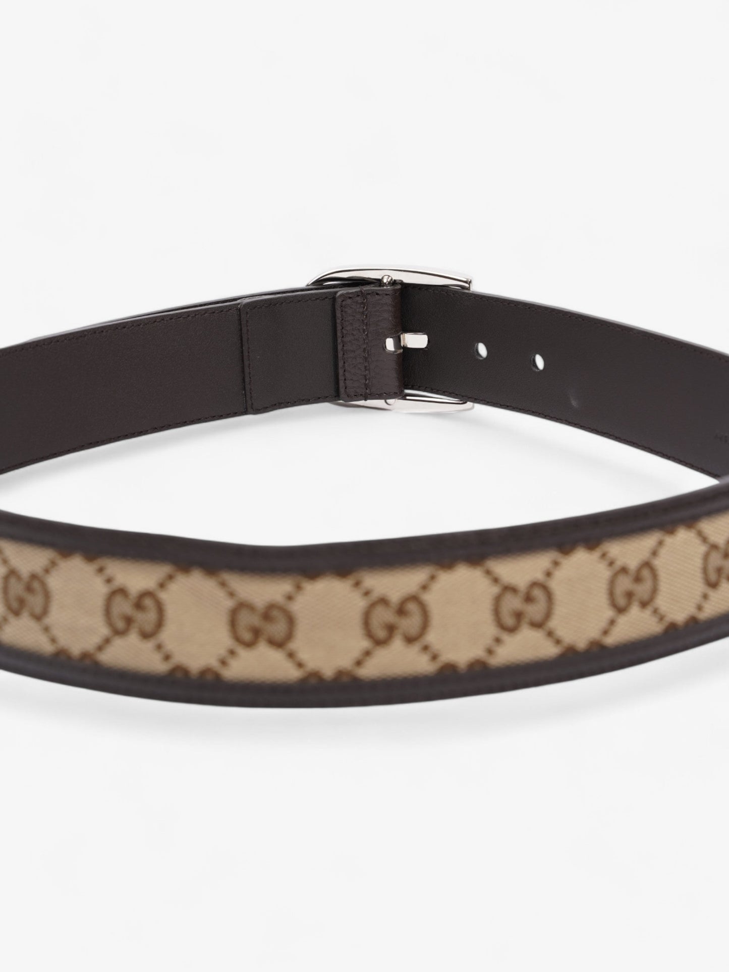 Gucci Dollar Belt GG Supreme / Black Leather 85cm / 34"