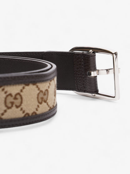 Gucci Dollar Belt GG Supreme / Black Leather 85cm / 34"