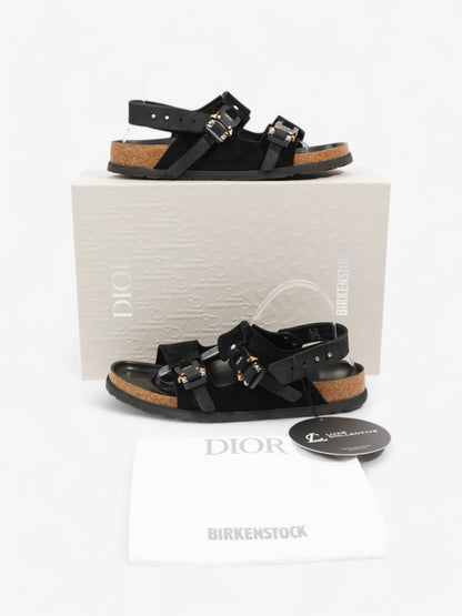 Christian Dior Dior X Birkenstock Sandals Black Suede EU 42 UK 8