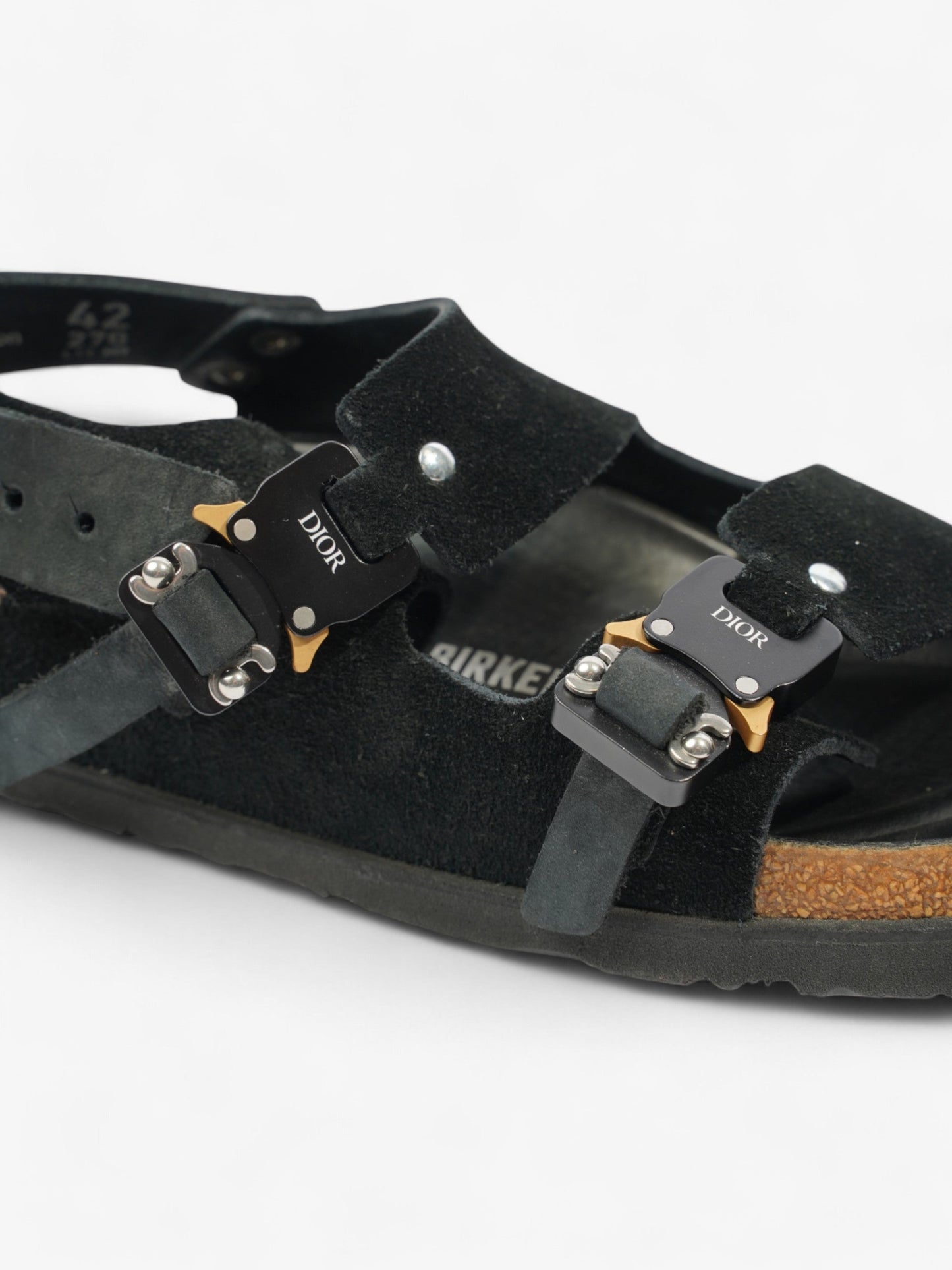Christian Dior Dior X Birkenstock Sandals Black Suede EU 42 UK 8