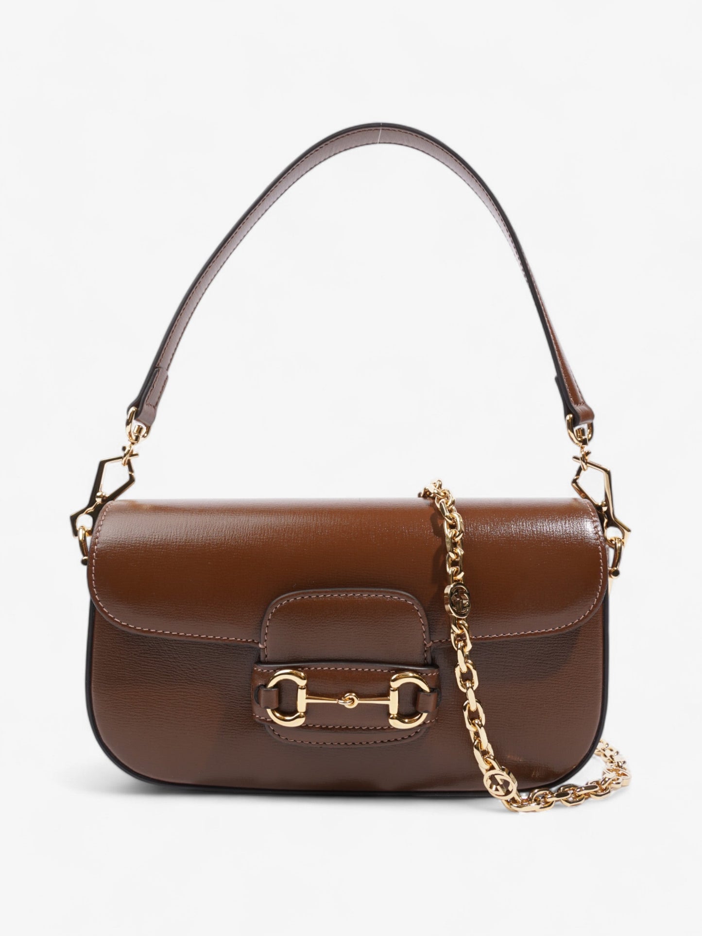Gucci Gucci Horsebit 1955  Brown Calfskin Leather