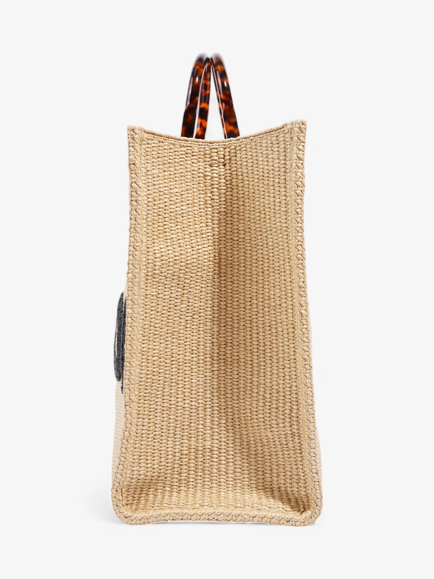 Fendi Sunshine Tote Bag Natural / Black / Brown Wicker
