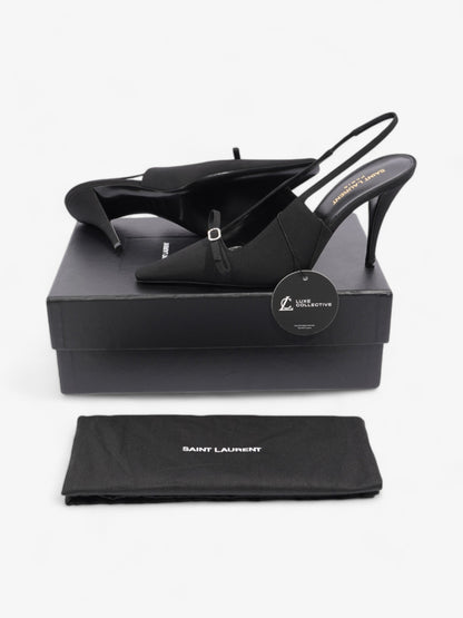 Saint Laurent Saint Aston  95 Black Satin EU 38 UK 5