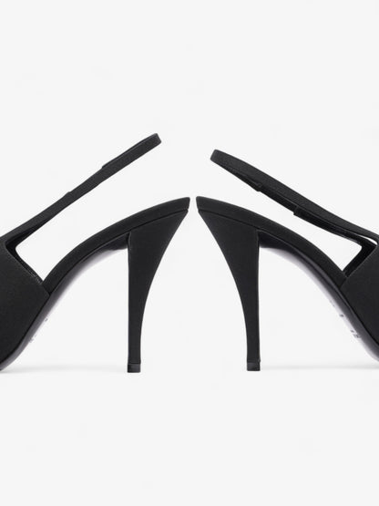 Saint Laurent Saint Aston  95 Black Satin EU 38 UK 5