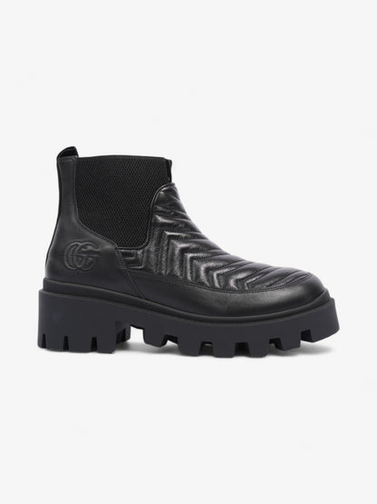 Gucci Matalasse Chelsea Boots 50 Black Leather EU 40.5 UK 7.5