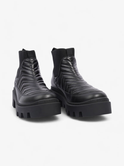 Gucci Matalasse Chelsea Boots 50 Black Leather EU 40.5 UK 7.5