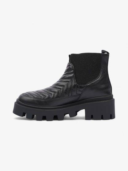 Gucci Matalasse Chelsea Boots 50 Black Leather EU 40.5 UK 7.5