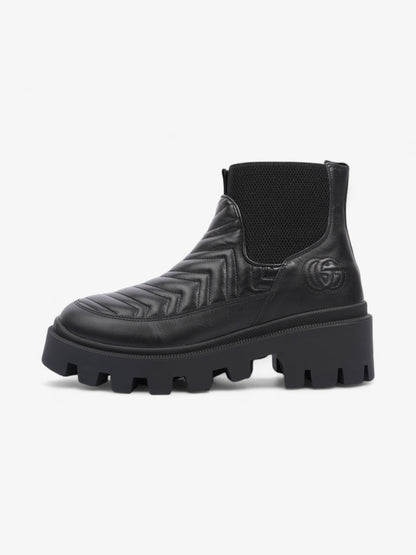 Gucci Matalasse Chelsea Boots 50 Black Leather EU 40.5 UK 7.5