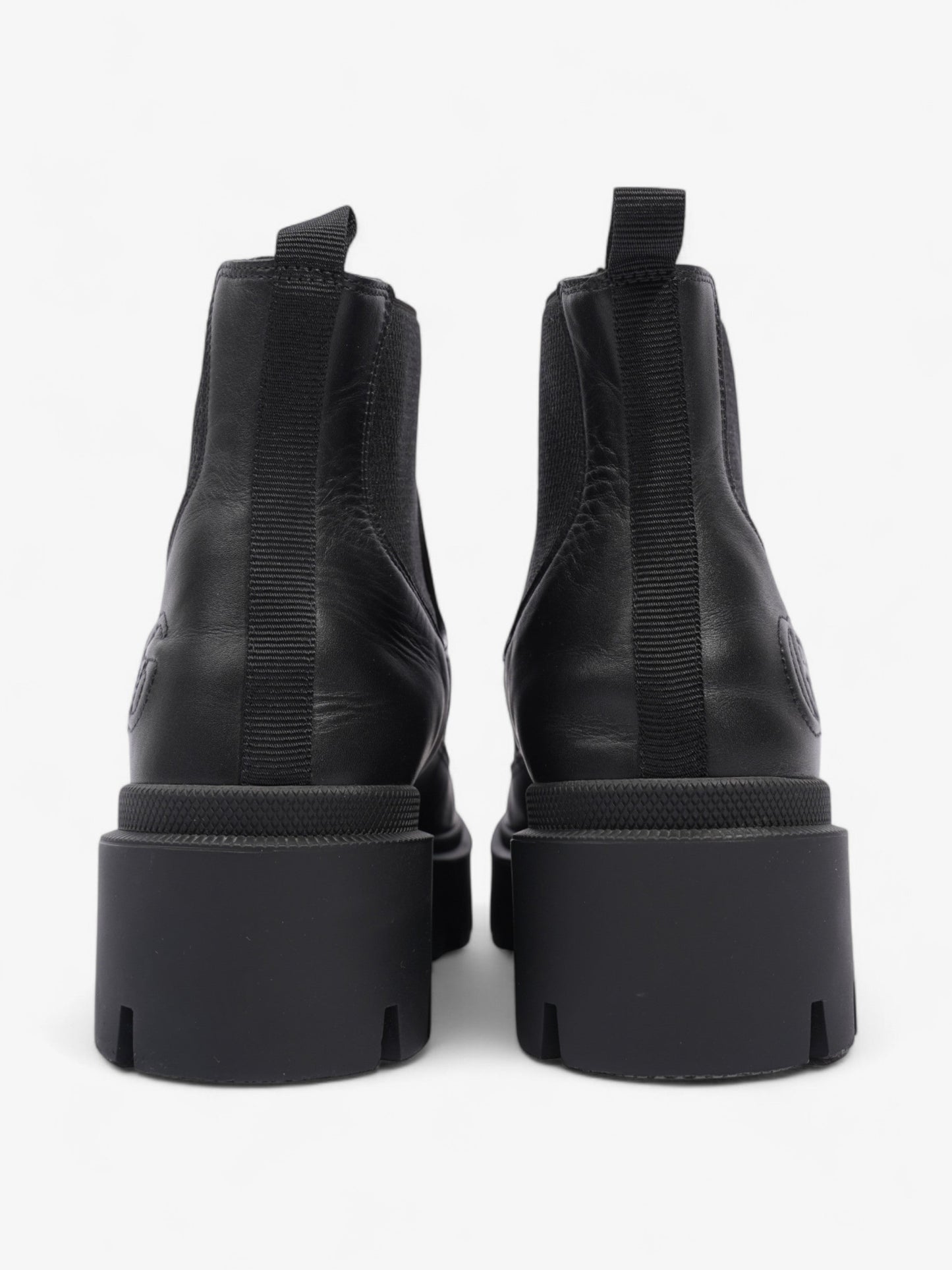 Gucci Matalasse Chelsea Boots 50 Black Leather EU 40.5 UK 7.5
