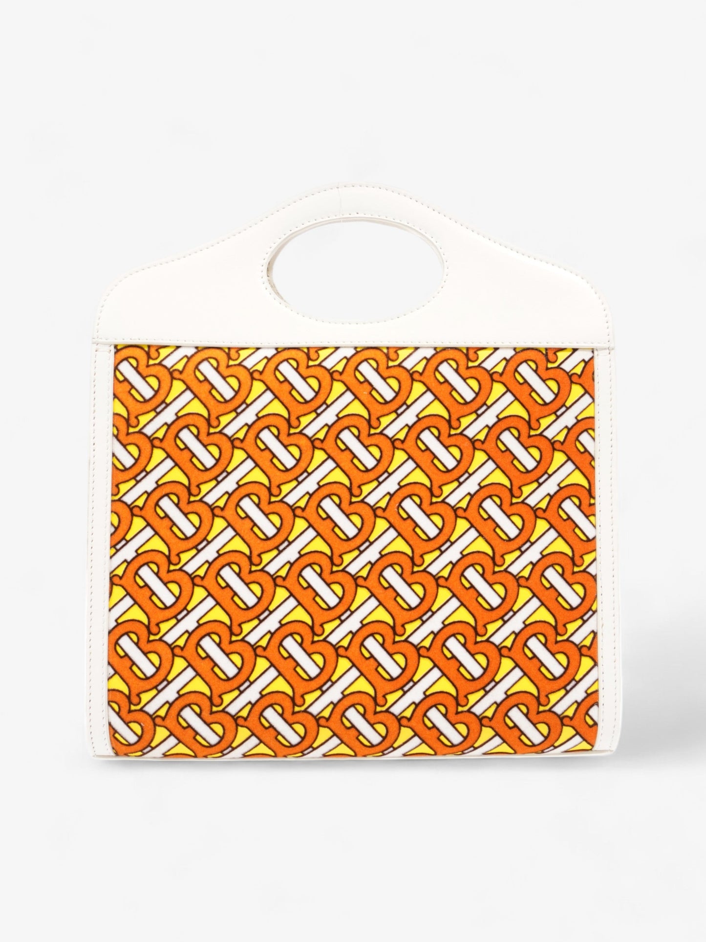 Burberry TB Pocket Bag White / Orange / Yellow Suede
