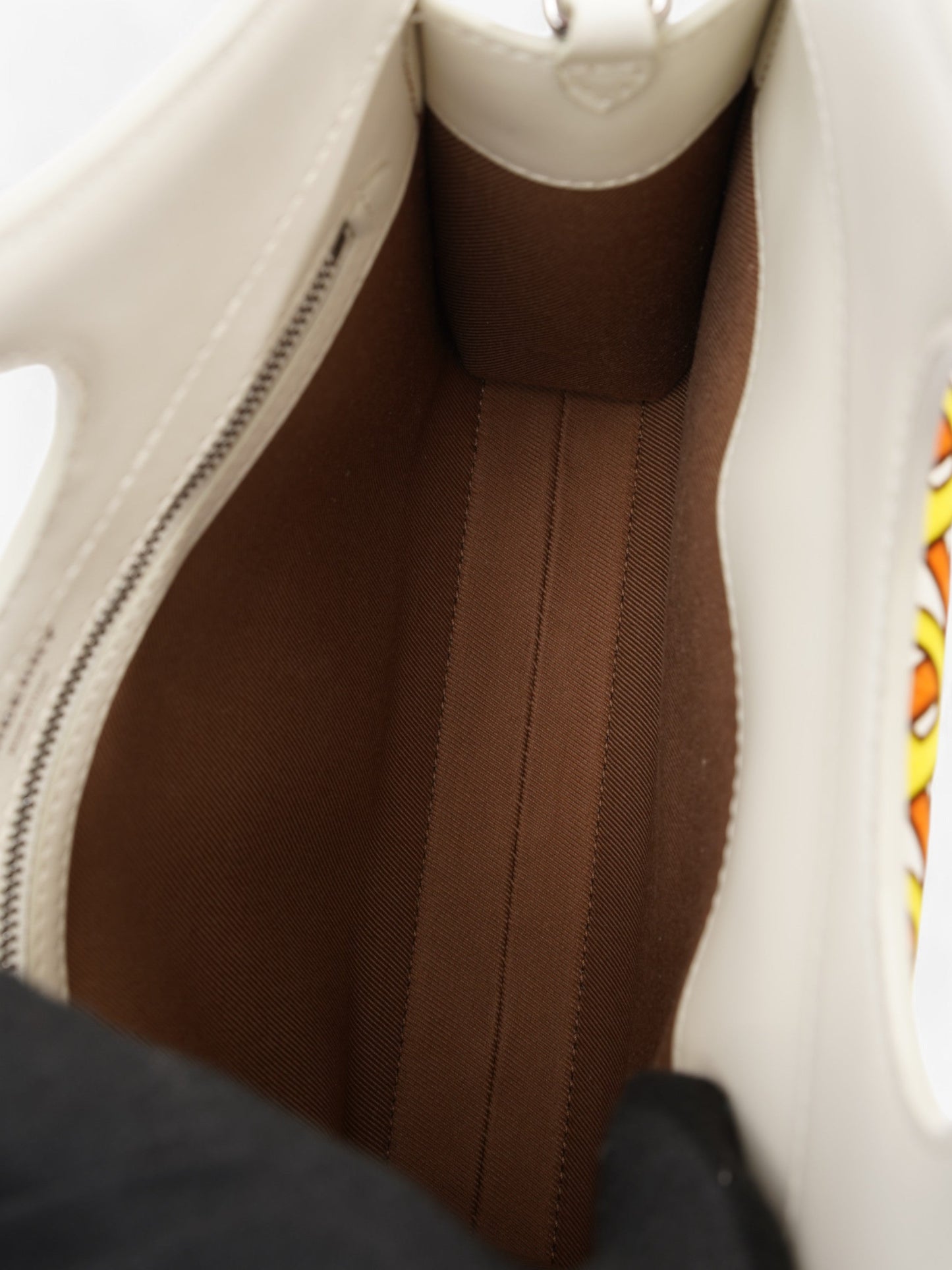 Burberry TB Pocket Bag White / Orange / Yellow Suede