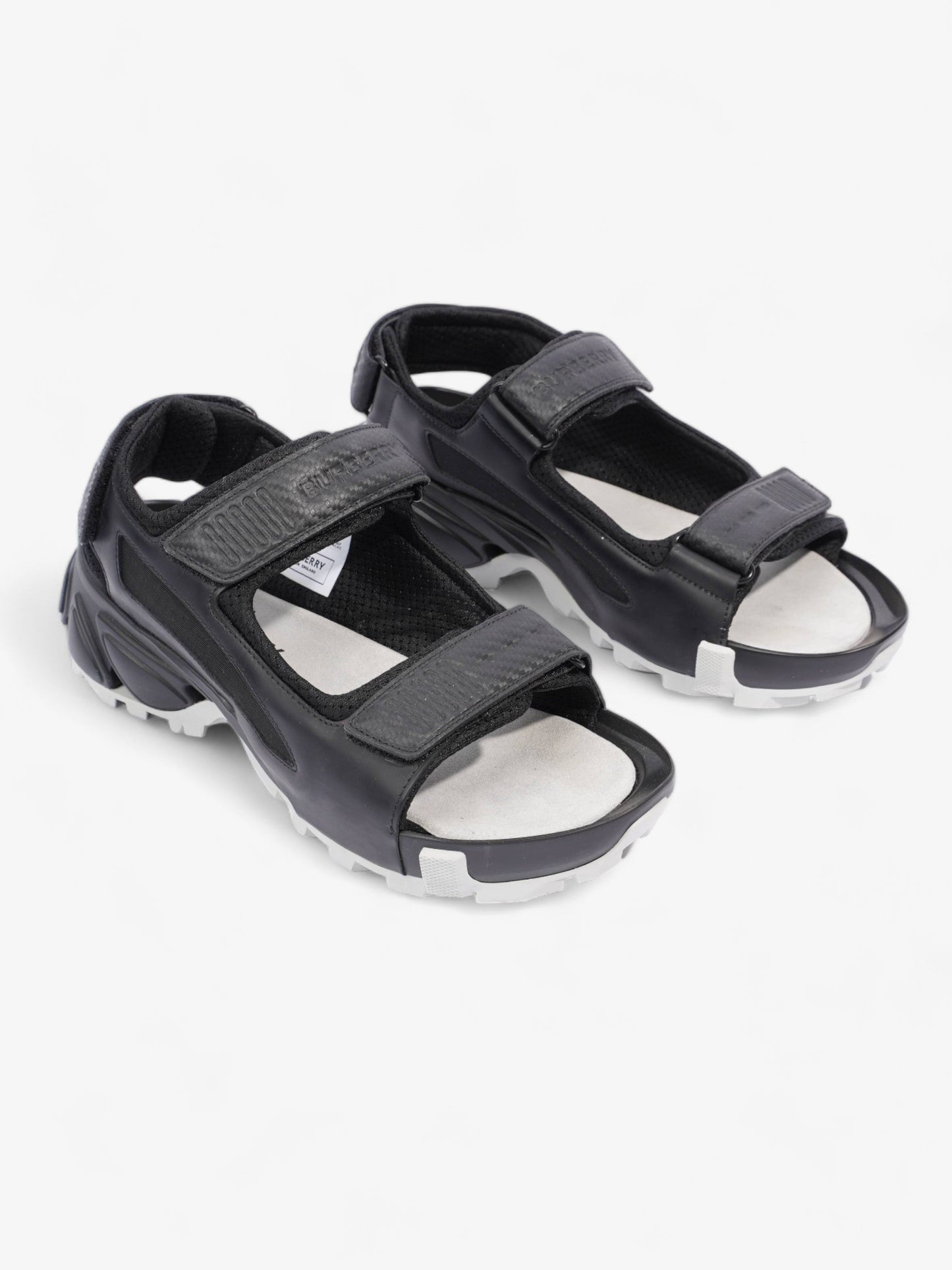 Burberry Arthur Sandal Black Leather EU 41 UK 7