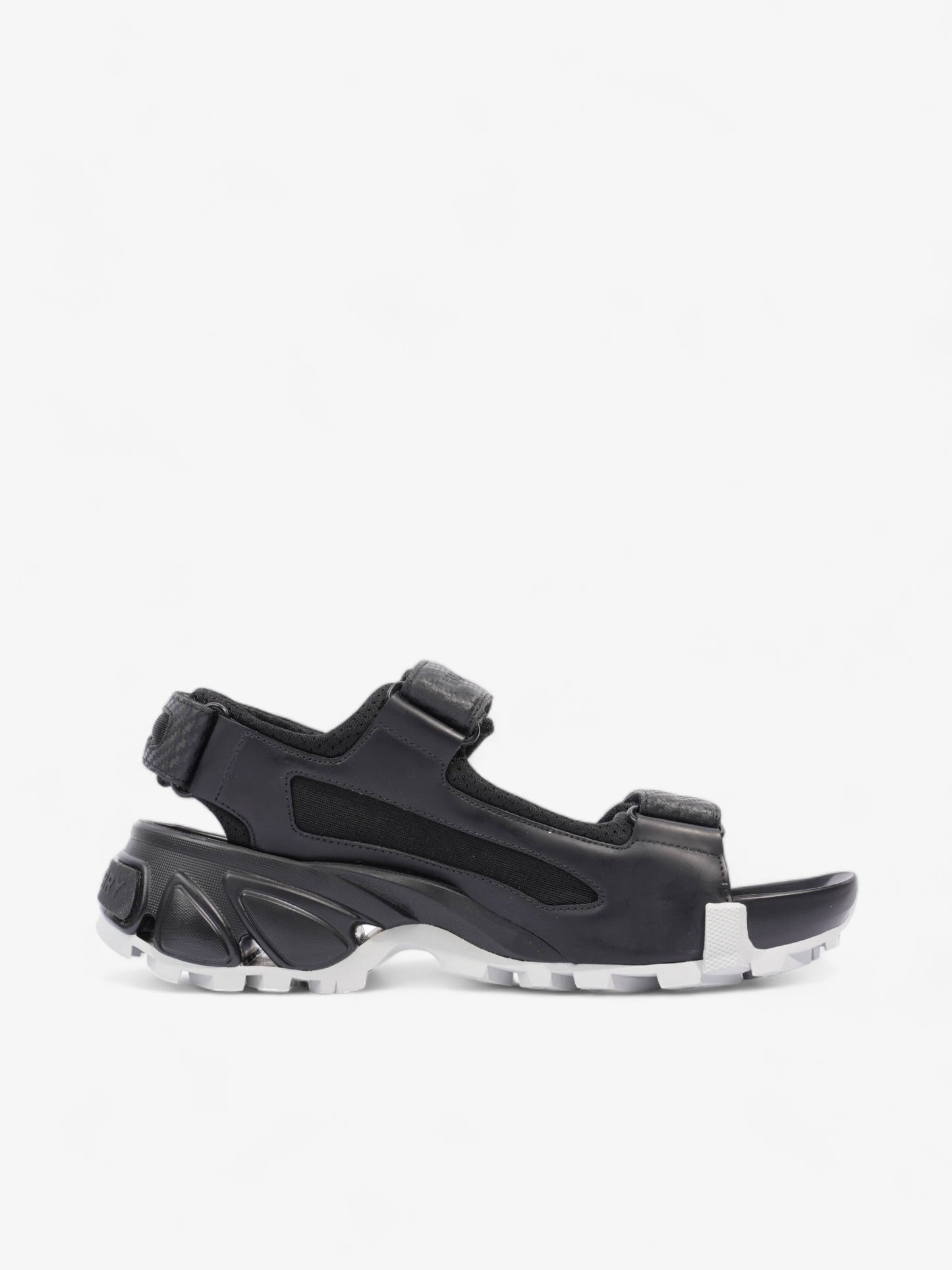 Burberry Arthur Sandal Black Leather EU 41 UK 7