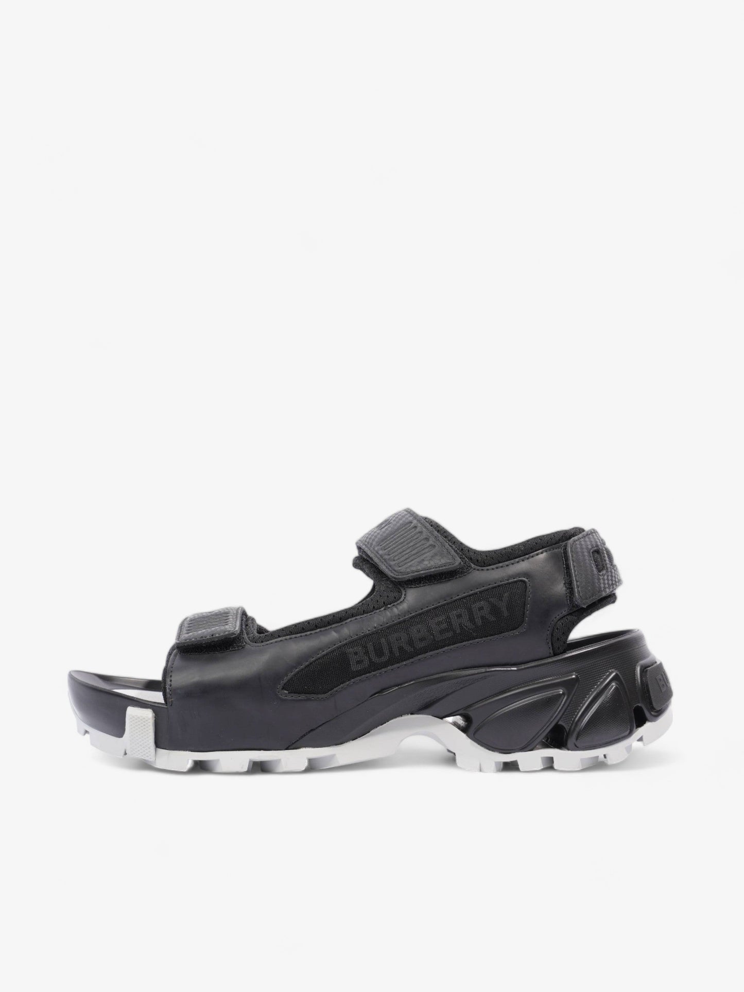 Burberry Arthur Sandal Black Leather EU 41 UK 7