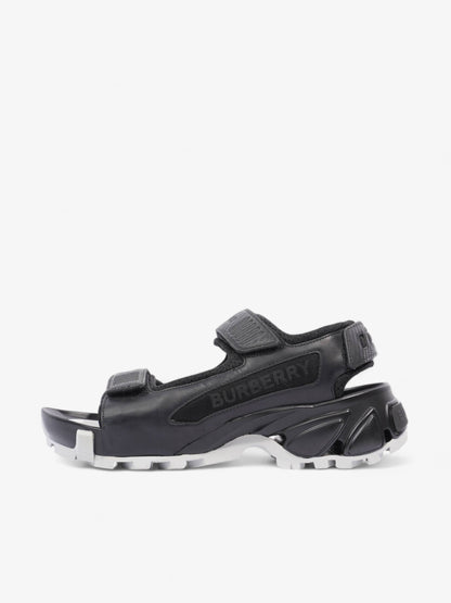 Burberry Arthur Sandal Black Leather EU 41 UK 7