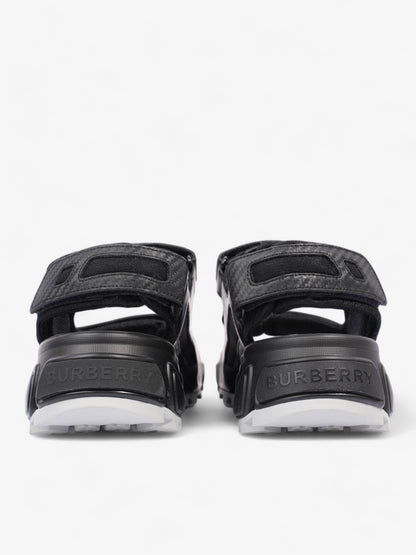 Burberry Arthur Sandal Black Leather EU 41 UK 7