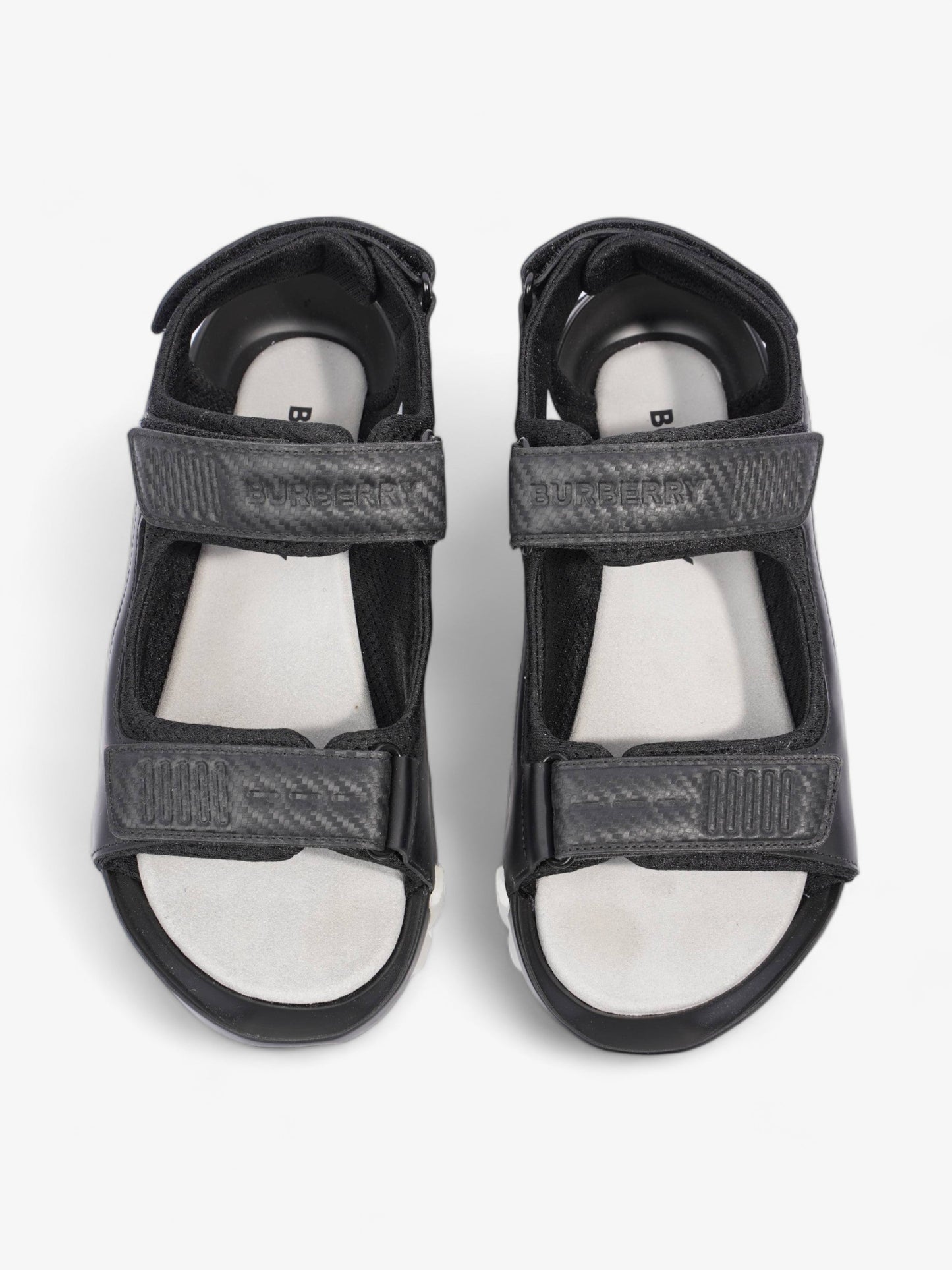 Burberry Arthur Sandal Black Leather EU 41 UK 7