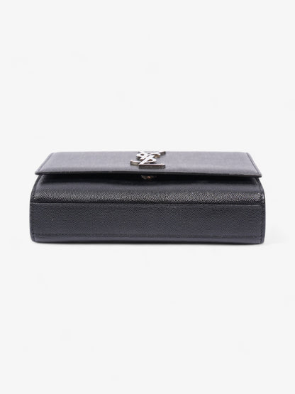 Saint Laurent Kate Black Grained Leather Small