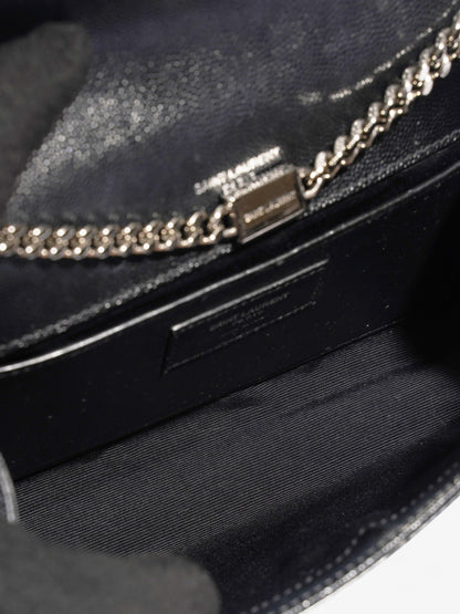Saint Laurent Kate Black Grained Leather Small