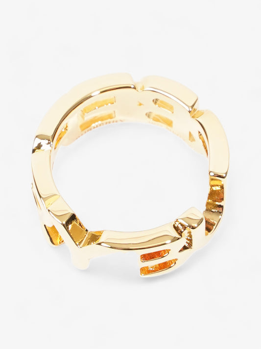 Burberry Logo Ring Gold Gold Plated 54