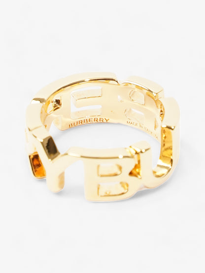 Burberry Logo Ring Gold Gold Plated 54
