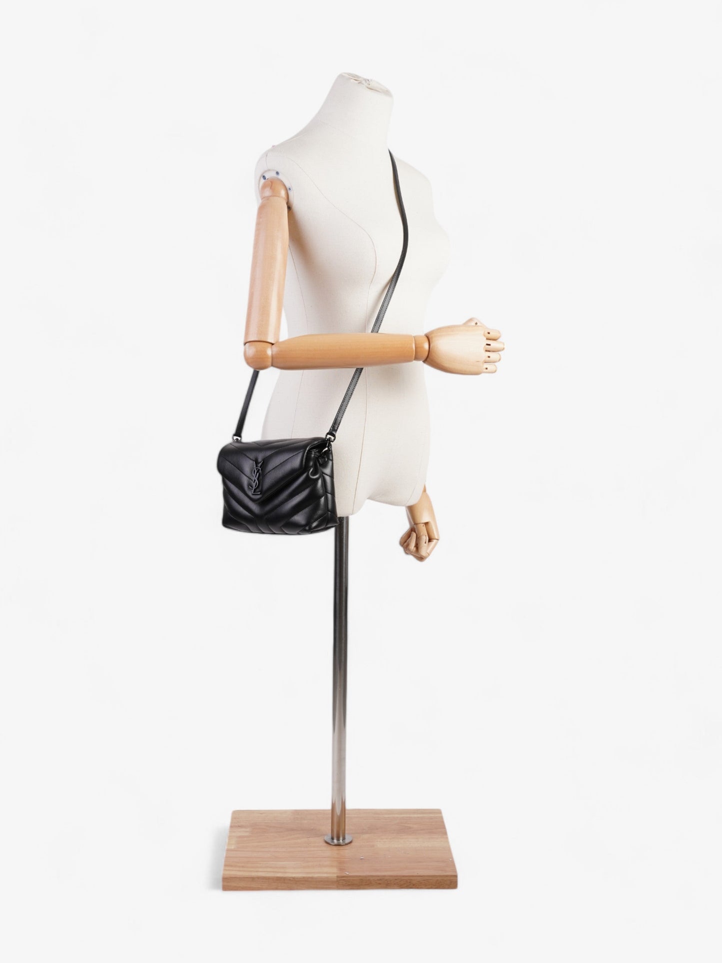 Saint Laurent Lou Lou Black Leather Toy