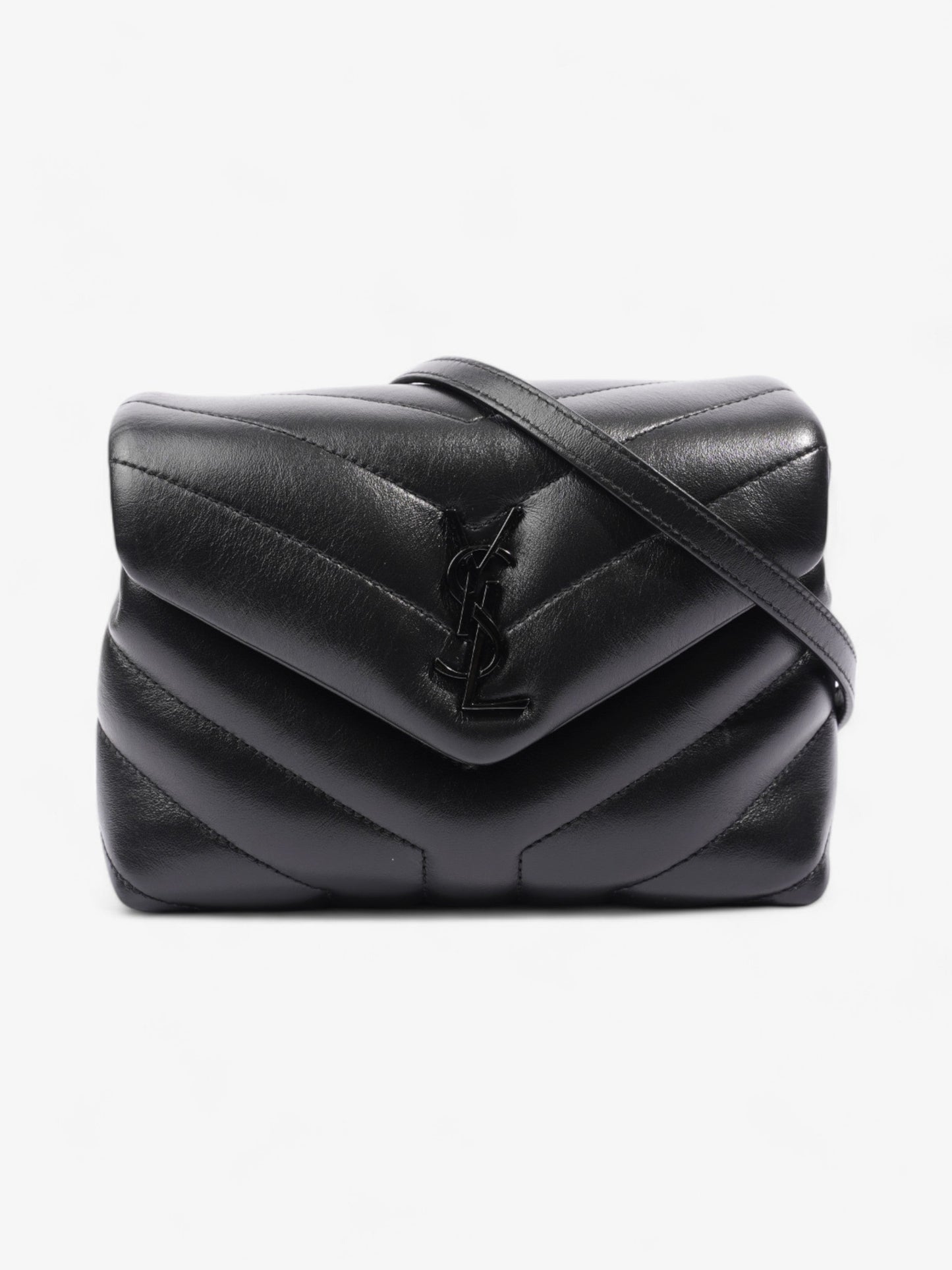 Saint Laurent Lou Lou Black Leather Toy