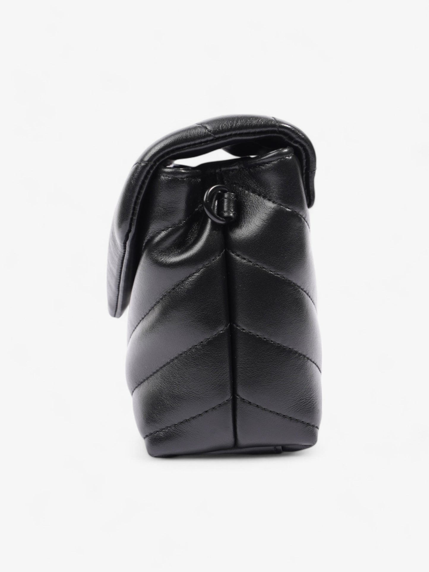 Saint Laurent Lou Lou Black Leather Toy
