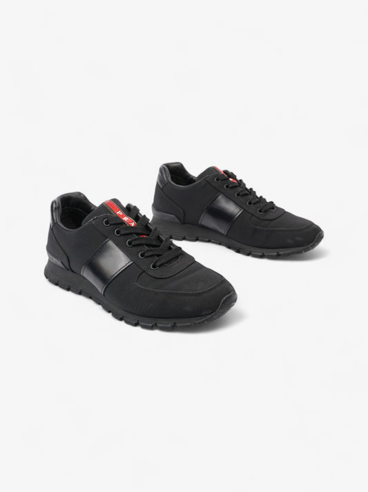 Prada Low Top Sneaker Black Canvas EU 38 UK 5