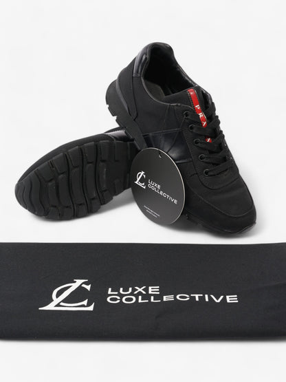 Prada Low Top Sneaker Black Canvas EU 38 UK 5