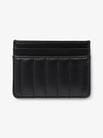 Burberry Lola Card Holder Black / Silver Lambskin Leather