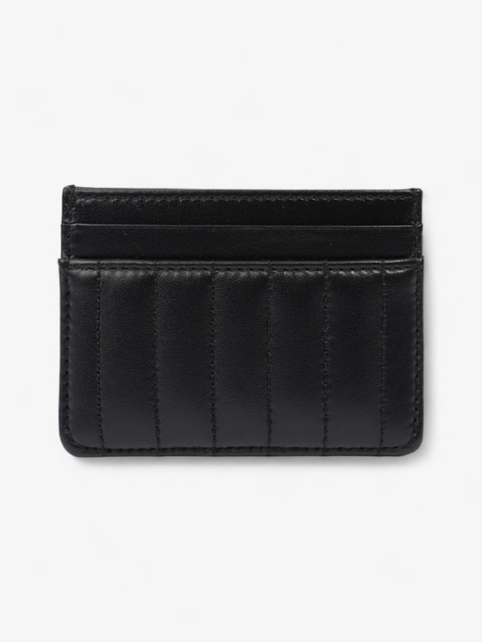 Burberry Lola Card Holder Black / Silver Lambskin Leather