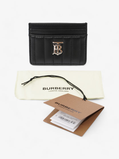 Burberry Lola Card Holder Black / Silver Lambskin Leather
