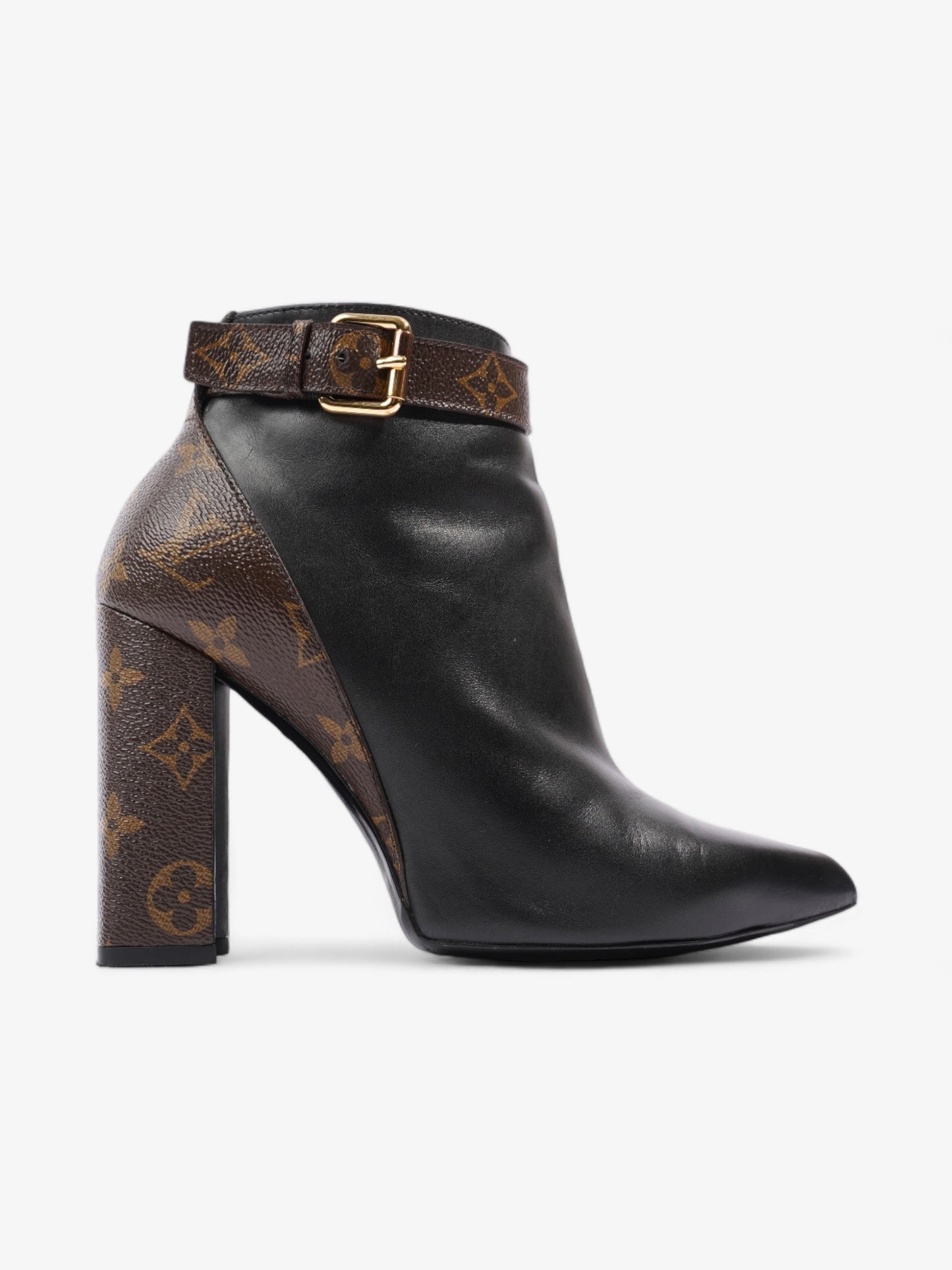 Louis Vuitton Matchmake Low Boots 80mm Black / Monogram Calfskin Leather EU 37 UK 4