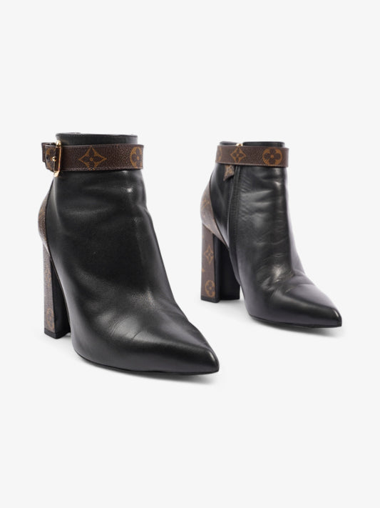 Louis Vuitton Matchmake Low Boots 80mm Black / Monogram Calfskin Leather EU 37 UK 4