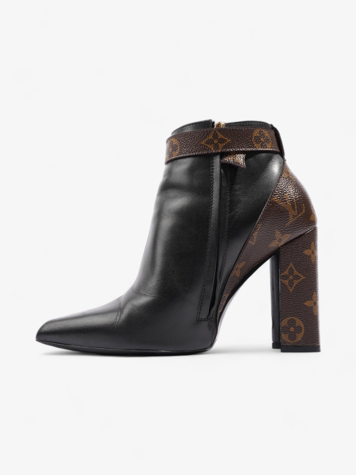 Louis Vuitton Matchmake Low Boots 80mm Black / Monogram Calfskin Leather EU 37 UK 4