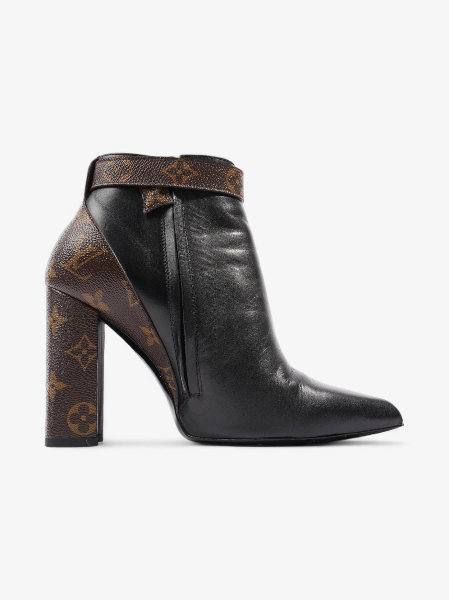 Louis Vuitton Matchmake Low Boots 80mm Black / Monogram Calfskin Leather EU 37 UK 4