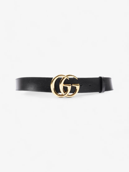 Gucci GG Marmont 2015 Re-Edition Wide Belt Black Leather 110cm / 44"