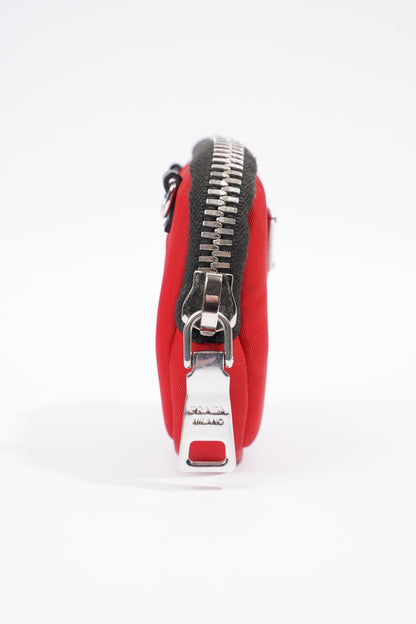 Prada Pouch With Strap Red Nylon