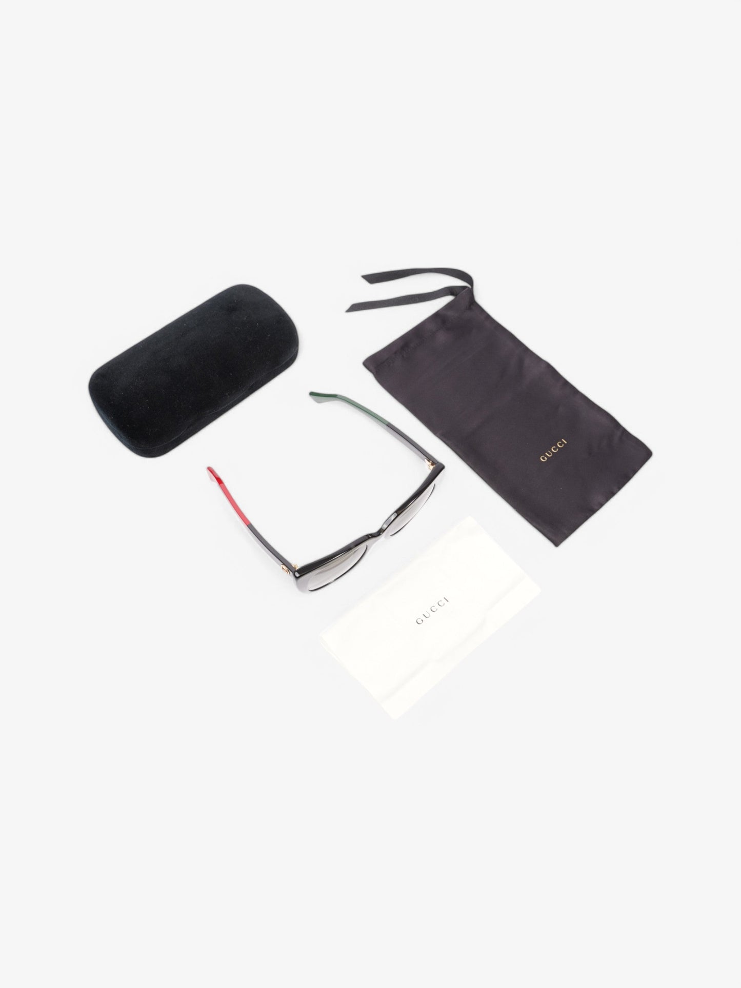 Gucci GG Bee Sunglasses Black / Red / Green Plastic