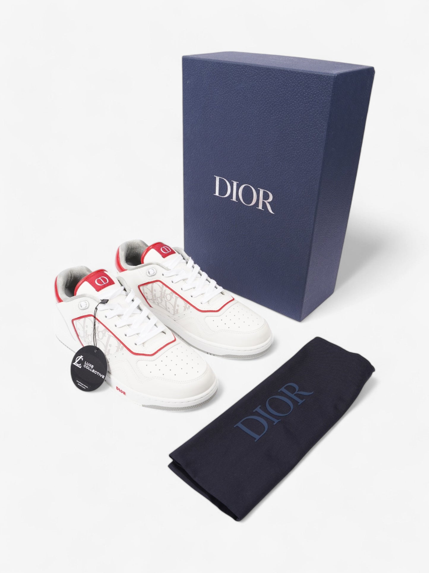 Christian Dior B27 White  / Red Leather EU 44 UK 10