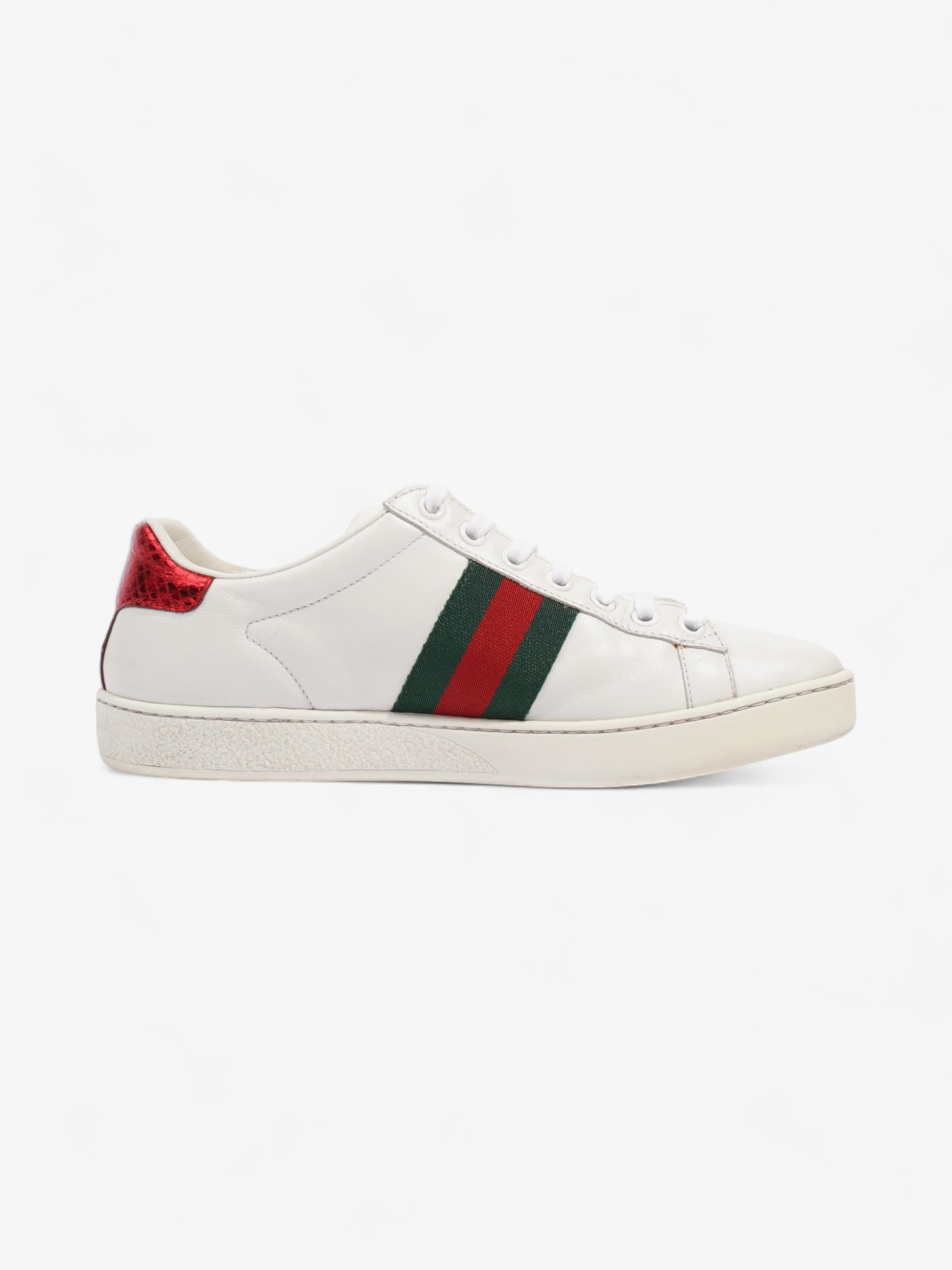 Gucci Ace Embroidered Bee Sneakers White / Green / Red Leather EU 37 UK 4